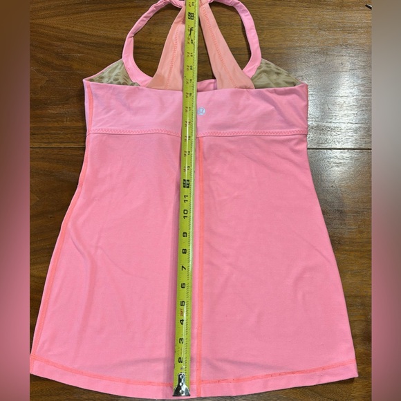 Lululemon Scoop Me Up Tank Heathered Pop Orange/Pop Orange Size 8 Adjustable Bra - Picture 6 of 10